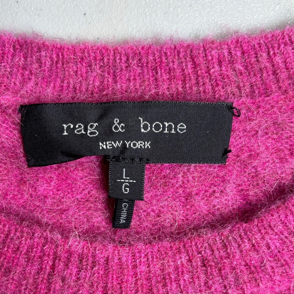 rag & bone - Arnie Alpaca-Blend Sweater - Pink - Picture 4 of 8